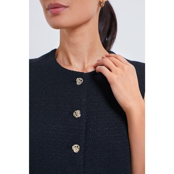 TUCKERNUCK Black Tweed Sonja Top Size XL NWT Retail $128 Tuckernuck - Picture 5 of 10